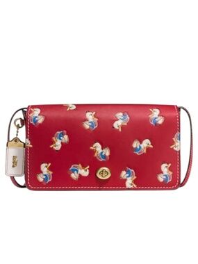 Coach Dinky Dr Doodle Duck Printed Leather Bag
